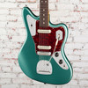 Fender American Professional Classic Jaguar Rosewood FB Faded Sherwood Green Metallic with Bag
