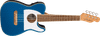 Fender Fullerton Tele Uke Walnut FB White Pickguard Lake Placid Blue