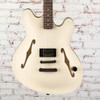 Fender Tom DeLonge Starcaster Rosewood FB Black Hardware Satin Olympic White