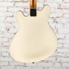 Fender Tom DeLonge Starcaster Rosewood FB Black Hardware Satin Olympic White
