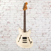 Fender Tom DeLonge Starcaster Rosewood FB Black Hardware Satin Olympic White