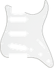Fender Pickguard Stratocaster S/S/S 11-Hole Mount Parchment P/B/P 3-Ply