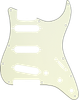 Fender Pickguard Stratocaster S/S/S 11-Hole Mount Mint Green MG/B/MG 3-Ply