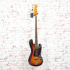 Fender - 1996-97 Jazz Bass AVRI '62 Reissue Bass Sunburst with Concentric Pots VINTAGE with Bag - USED