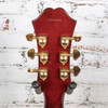 Epiphone - Dot Deluxe Hollowbody Electric Guitar Flame Top Wine with OHSC - USED