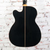 Zager - ZAD-900 OMCE Dreadnaught Acoustic Black Guitar w/OHSC - USED