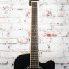 Zager - ZAD-900CE Single-Cutaway Acoustic-Electric Guitar - Black - w/ OHSC USED