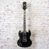 Epiphone - 2019 Toni Iomi Signature SG Left Handed Ebony w/OHSC and COA - USED