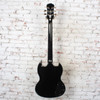 Epiphone - 2019 Toni Iomi Signature SG Left Handed Ebony w/OHSC and COA - USED