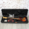 Fender - 2014 American Standard Jazz Bass Guitar - 3 Color Sunburst w/EMG Pups w/OHSC USED
