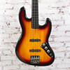 Squier Jaco Fretless Jazz Bass Sunburst w/EMG PUPs and Bag USED
