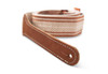 Taylor Academy Series - Jacquard/Leather strap - 2" - White/Brown