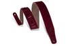 Levy's Classic Series - Suede Guitar Strap- 2 1/2" Wide - Burgundy