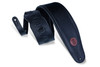 Levy's 4 1/2" Wide Black Garment Leather Bass Strap