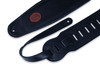 Levy's 4 1/2" Wide Black Garment Leather Bass Strap