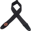 Levy's 2" Wide Black Cotton Guitar Strap.