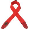 Levy's - Signature Series - Wide Cotton Guitar Strap - Red - 2"