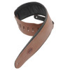 Levy's Signature Series - 4 1/2" Wide Leather Bass Guitar Strap - Brown