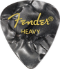 Fender - Premium Celluloid Guitar Picks - 351 Shape / Heavy - Black Moto