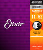 Elixir Acoustic 80/20 Bronze with NANOWEB Custom Light (.011-.052)