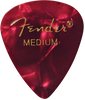 Fender Premium Celluloid 351 Shape Picks, Medium, Red Moto, 12-Pack