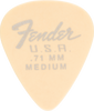 Fender - Dura-Tone 351 Shape, .71, Olympic White, 12-Pack Guitar Picks