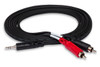 Hosa CMR-210 10 Stereo Breakout 3.5mm TRS to Dual RCA