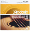 D'addario EJ19 Phosphor Bronze Bluegrass Light Top Medium Bottom