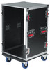 Gator - G-TOUR 16U CAST - 16U, Standard Audio Road Rack Case W/ Casters