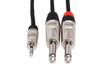 Hosa - HMP003Y - Pro Stereo Breakout - 3.5mm TRS to Dual 1/4" TS - 3ft