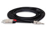 Hosa - HMR010Y - Pro Stereo Breakout - REAN 3.5 mm TRS to Dual RCA  - 10ft