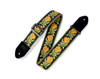 Levy's MC8JQ Woven Fabric Guitar Strap - Yellow Flower