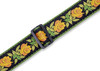 Levy's MC8JQ Woven Fabric Guitar Strap - Yellow Flower