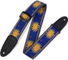 Levy's 2" Wide Blue Jacquard Guitar Strap.