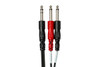 Hosa STP-201 Insert Cable 1m TRS to Dual