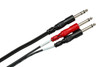 Hosa STP-201 Insert Cable 1m TRS to Dual