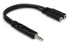 Hosa - YMM-232 - Y-Cable - 3.5 mm TRS to Dual 3.5 mm TRSF