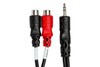 Hosa YRA154 Stereo Breakout 3.5mm TRS to Dual RCA
