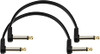 D'addario Flat Patch Cable, 6in Offset Right Angle, Twin PK