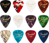 Fender - Celluloid Medley Guitar Picks - Thin - Pack of 12