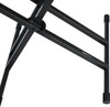 Gator Frameworks - Deluxe 2 Tier "X" Style Keyboard Stand - Black 