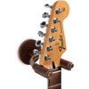 LEVY'S Brass Forged Guitar Hanger w/ Brown Leather
