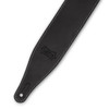 Levy's 2.5" Pull-Up Butter Leather Guitar Strap - Black