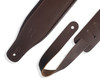 Levy's 3" Top Grain Leather Guitar Strap in Dark Brown