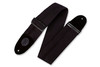 Levy's Leathers - MSSBC4-BLK - Signature Cotton Series - 3 in. Wide Cotton Guitar Strap - Black