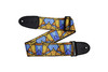 Levy's - Stained Glass Guitar Strap - 3" - Orange and Blue