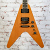 Gibson - Dave Mustaine Flying V EXP - Electric Guitar - Antique Natural w/ Custom Hardshell Case with Dave Mustaine Silhouette - x0264