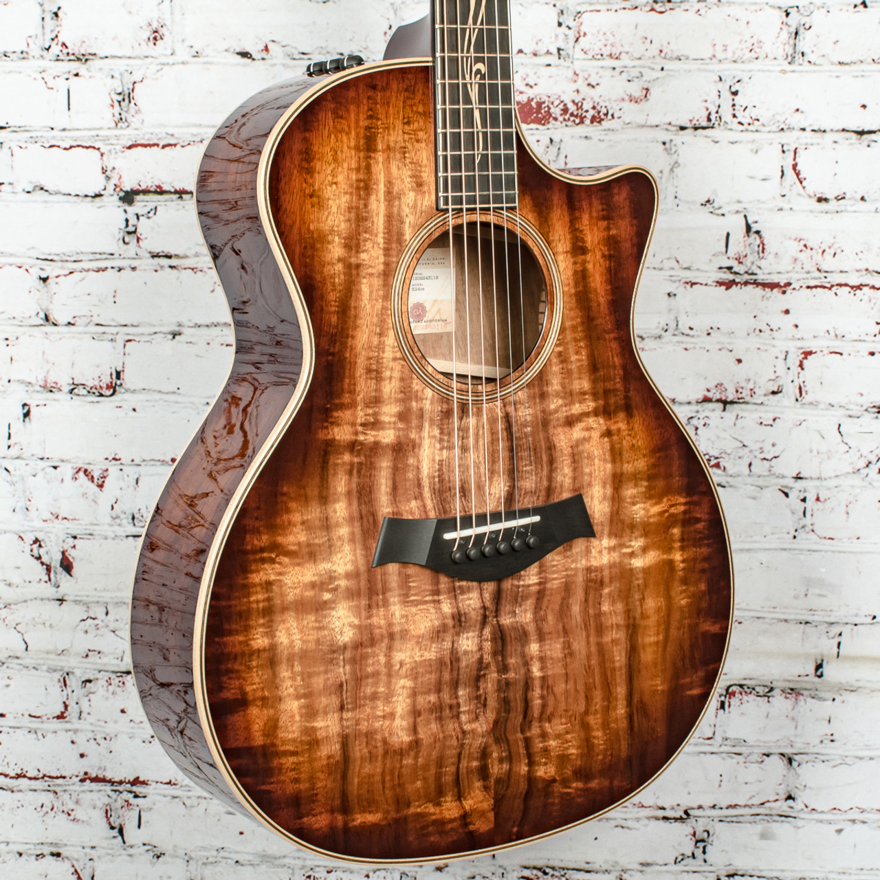 Taylor - K24ce - V-Class Grand Auditorium - Acoustic-Electric Guitar -  Shaded Edge Burst - w/ Hardshell Case - x3118