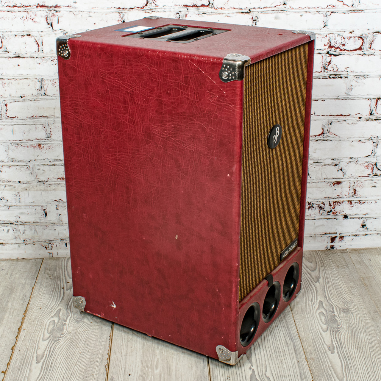 Phil Jones Bass PB-300 Powered Bass Cabinet 250W, Red w/ Soft Case x0605  USED