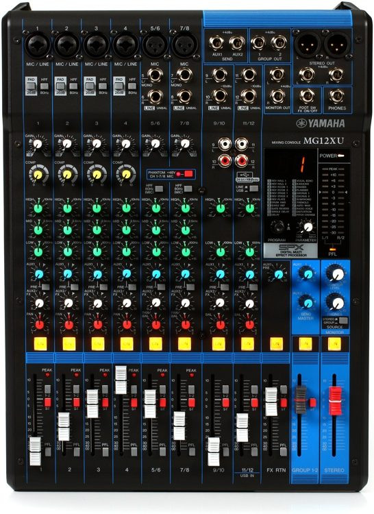 Yamaha MG12XU パワードミキサージャンク Yamaha MG12XU Mixer with USB and Effects